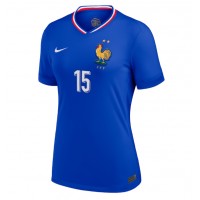 Camisa de Futebol França Marcus Thuram #15 Equipamento Principal Mulheres Europeu 2024 Manga Curta